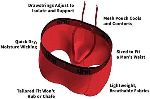 UFM Men’s Polyester Trunk w/Patented Adj. Support Pouch Underwear for Men - Image 4