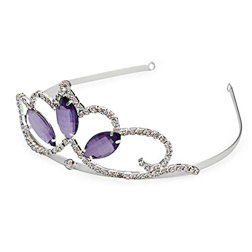 Vinjewelry Princess Crown Sofia The First Tiara And Magic Amulet & Princess Waterdrop Pendant Necklace For Girls Perfect Birthday/Christmas Gift #TOP5