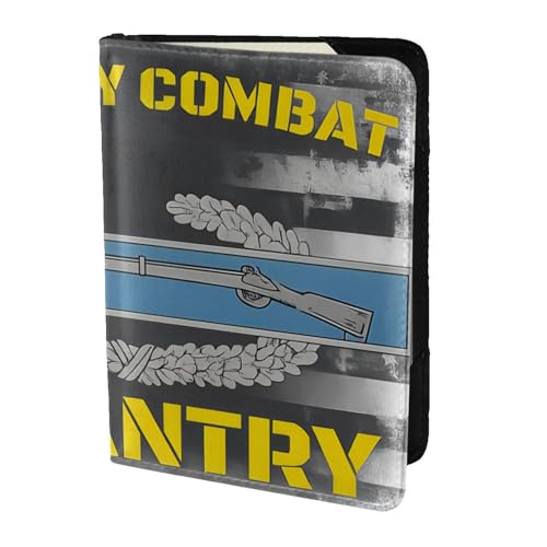 Passport Holder Cover Us Combat Infantry Badgeecological Dermis Case Wallet Passport Book Protector For Women Men Flying Travel Fashion Gift