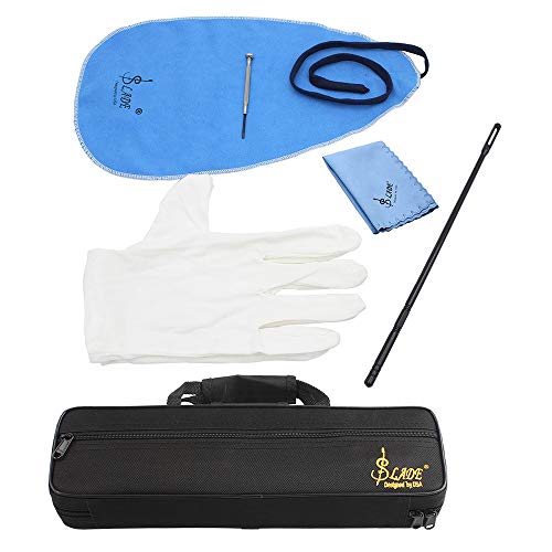 Mowind 16 Holes C Flute Case 600D Foam Cotton Padding with Flute Cleaning
