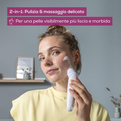 Beurer FC 45 Spazzola per la pulizia del viso, impermeabile, 2 velocità di rotazione - 2