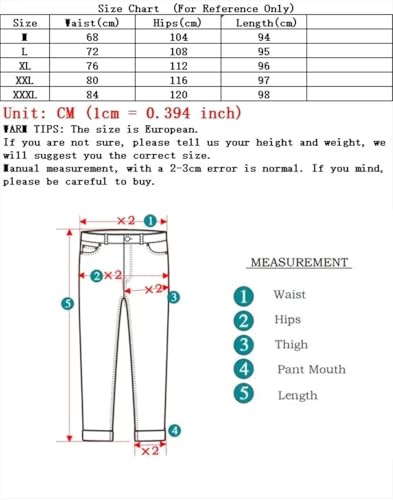 Men Street Jeans Elastic High Waisted Lace Up Denim Pants Bound Trousers4