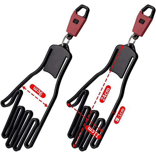 ゴルフグローブ ハンガー 2個セット グローブハンガー キャディーバッグ 取付 ホルダー 手袋 ハンガー 乾燥 4枚目