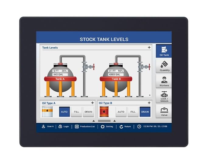 Image of MON1012APv2 12.1 inch Industrial Capacitive Touchscreen Monitor