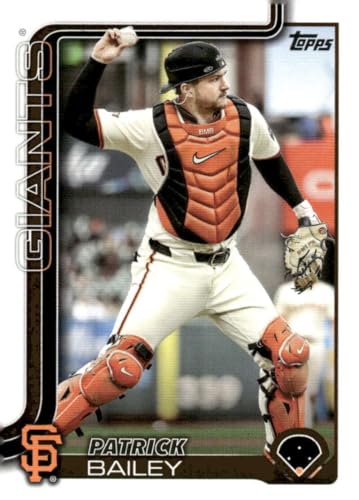 2025 Topps #70 Patrick Bailey San Francisco Giants MLB Series 1 Baseball Base Trading Card
