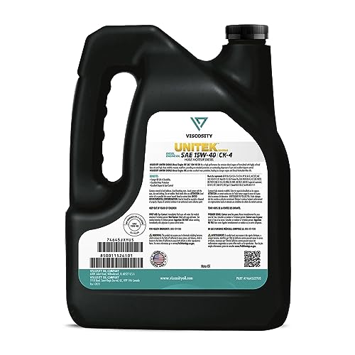 Aceite para motor Diesel 15W-40 VISCOSITY Unitek 1 Galón miniatura 2