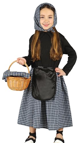Déguisement Paysanne Marché Fille S1-(5/6 Ans)
