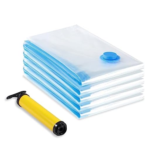 Diboniur Sacchetti Sottovuoto Vestiti, 5 Pezzi 80 x 60 cm Buste Sottovuoto Vestiti con Pompa Manuale, Sacchi Sottovuoto Riutilizzabili per Piumoni Coperte Lenzuola Cuscini Viaggio
