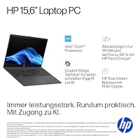 HP Laptop (15,6" FHD Display, Intel Core 5, 16GB RAM, 512GB, Win11, QWERTZ) - Schwarz – Ansicht 5