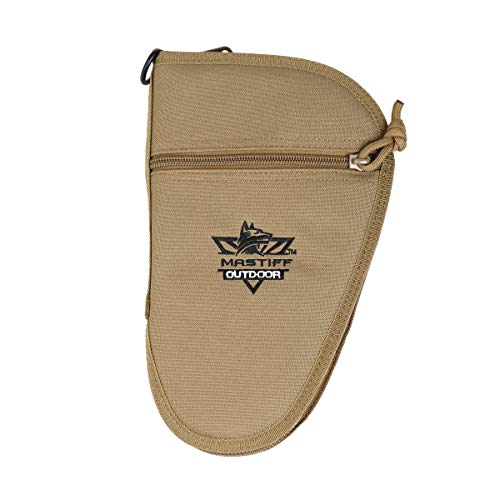 Mastiff Outdoor Large Khaki Pistol Handgun Padded Case Hunting Shooting Range Sports Transport