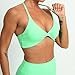 ABOCIW Sports Bras for Women Twist Front Halter Fitness Backless Padded Workout Tank Tops Sports Bra Low Medium Impact Gym Bra Yoga Crop Tank Top #1 Green Medium