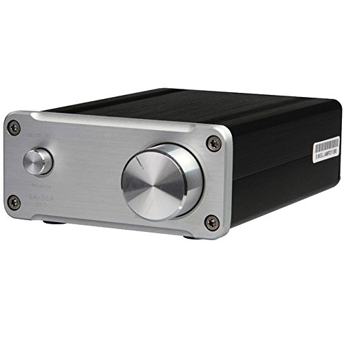 SMSL SA-36A Pro 2*20W TA2020 Tripath Class T Amp Stereo Amplifier +12V Power Adapter - Silver