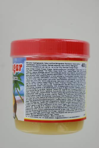 POR KWAN - Kokosnuss Zucker 100% - (1 X 400 GR) (Packung mit 2)