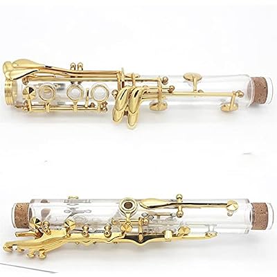 Standard Clarinet Performance Level Transparent B- flat Crystal Glass Clarinet B Large Clarinet Western Wind Instrument Beginner Clarinet