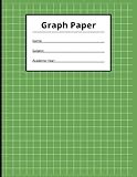  Graph paper Composition Notebook: Grid Paper Notebook  Quad Ruled  99 Pages Green Paperback