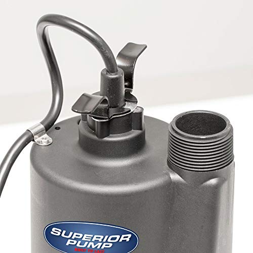 Superior Pump 91012 12 Volt Utility Pump with 20-Foot Cord, Black - Thumbnail 5