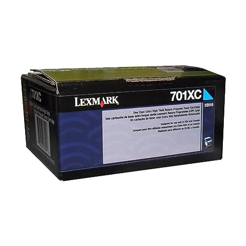 Toner cyan Lexmark 70C1XC0 évitez les lignes d'impression sur CS510de