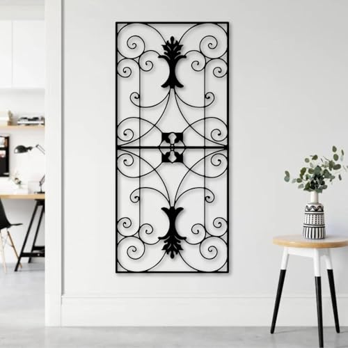 Scroll Wall Art, Geometric Wall Decor, Metal Scroll Wall Decor,