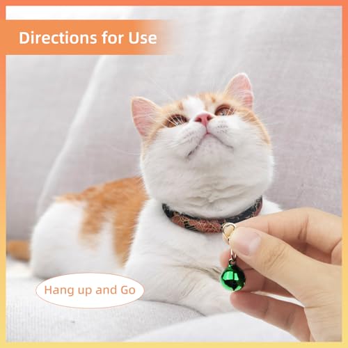 Foyods 9PCS Bell for Dog Cat Collar, Color Cat Bells Dog Bell for Collar & Pet Bell Dog Collar Charm Bells with Key Rings, Small Cat Bell Collar & Dog Collar with Bell Pet Small Bells with Clasps - Thumbnail 3