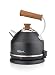 Produktbild Ottoni Fabbrica Elektrischer Wasserkocher Edelstahl Mahagoni Holz Made in Italy 1,7L 2400W,Automatische Abschaltung,BPA frei,Herausnehmbarer Kalkfilter,Trockenlaufschutz,360° Basis,Lignum Elegance