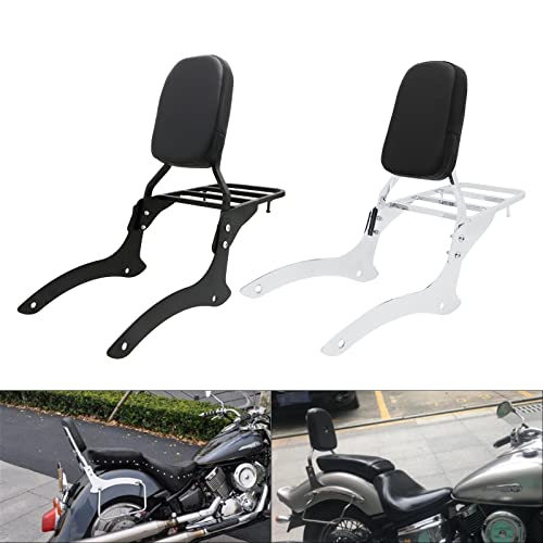Motorcycle Passenger Sissy Bar Backrest With Luggage Rack For Yamaha Dragsar 1100 Ds1100 Vstar 1100 Xvs1100 Classic 2000-2011 #TOP6