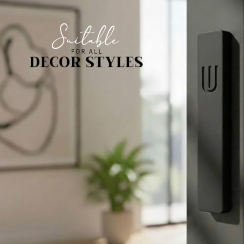 Image of SURI Mezuzah for Door with Scroll - 7 Inch Modern Mezuzah Case with Non Kosher Scroll Included, Fits up to 6 inch Scroll, Easy Adhesive Installation, Gift Box Included