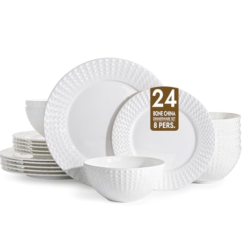 KINGSTONE 24-Piece Bone China Set