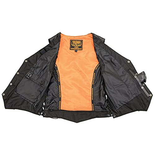 Image of Milwaukee Leather Women's Premium Classic Leather Motorcycle Rider Vest w /Adjustable Side Laces