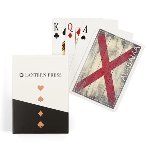Lantern Press Alabama, baraja poker de 52 cartas