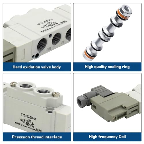 Vanne d'automatisation pilote interne SY5120-5DD-C4 de précision industrielle