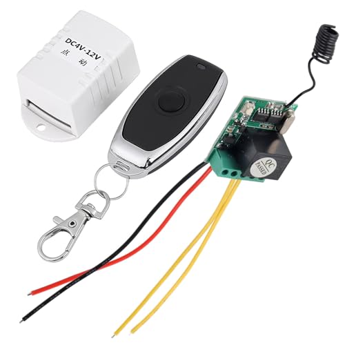 DC 4V 5V 6V 7.4V 9V 12V Wireless Relay Remote Control One Key Switch Receiver + Transmitter for Computer,Auto Door,Window