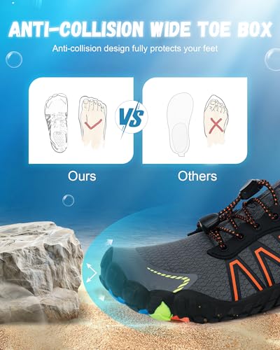 Image of Hike Barefoot Shoes Women Men,Wide Toe Water Shoes 2025 New Breathable Grounded Footwear Non-Slip Fashion Hiking Shoe for Walking Swim Pool Beach Outdoor Water Sports