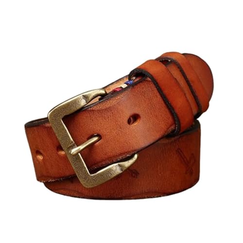 Ceinture homme cuir pleine fleur gravé pour sublimer vos jeans en week-end et sortie