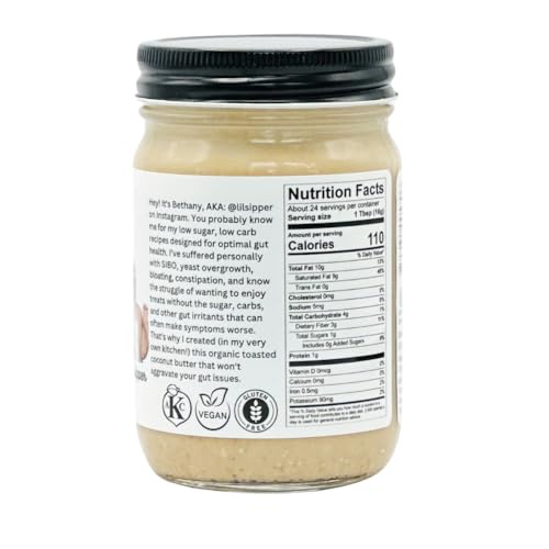 Image of Georgia Grinders Organic - Toasted Coconut Butter 12oz - Creamy Gourmet Spread from Pure Coconut, USDA Organic, No Sugar Added, Gluten-Free, Non-GMO, Keto & Paleo Friendly, Vegan, Dairy-Free