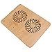 Rongm Coussin de Refroidissement pour Ordinateur Portable, dissipateur Thermique Efficace en Bambou pour Ordinateur Portable de Jeu, Angle de Niveau 2 pour