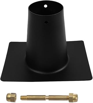 Namvo Rain Chains Aluminium Black Powder Coated Gutter Downspout Adapter For Rain Chain Installation, Standard