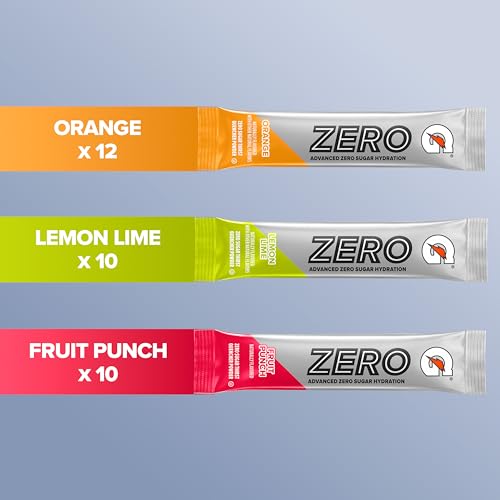 Image of Gatorade Zero Sugar Powder, 3 Flavor Variety Pack, (32 Servings) | Electrolyte Powder Drink Mix, No Artificial Flavors, No Added Colors, Zero Sugar, Sports Drinks, Hydration