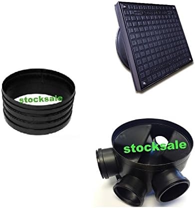 320mm Manhole Inspection Chamber Manhole - Base, 1 Riser, Square Cover & Frame