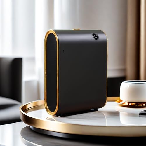 Smart Scent Air Machine for Home, Bluetooth Waterless Essential Oil Diffuser with Cold Air Tech 350ML, 1500 sq. ft Coverage Scent Diffuser for Large Room, Office, Spa, Black