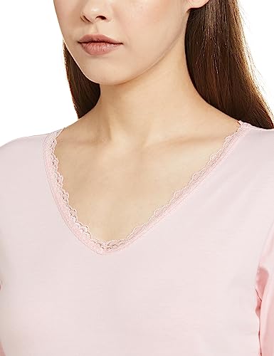 Image of Amazon Brand - Eden & Ivy Women's Cotton Regular Fit Pajama Set(ENISS22WSPSET209 Crystal Pink XL)