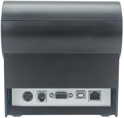 Posteriore view of Xprinter XP-Q801K showing connectivity ports
