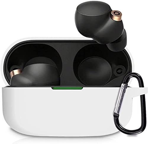 ILYAML for WF-1000 XM4 ケース TPU素材 WF-1000 XM4 用ケース ワイヤレス充電可能 軽量 キズ防止 スリム 耐衝撃 防水 防塵 紛失防止 柔らかい WF-1000 XM4 用保護カーバ ホワイト