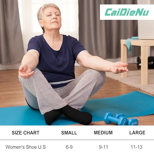 Image of CaiDieNu Non Slip Socks for Women: Non Skid Grip Socks for Elderly Hospital