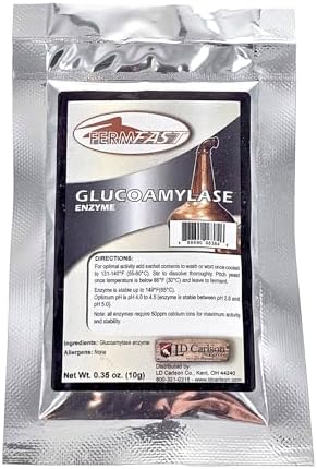 FERMFAST Glucoamylase Enzyme Single Dose Pack 10G Packet Dry Beta Amylase