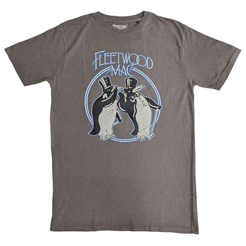 Men's Fleetwood Mac Penguins T-Shirt X-Large Grey
