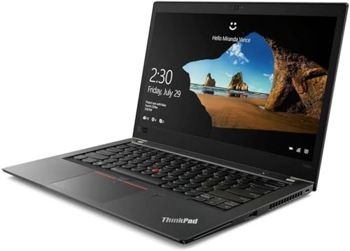 Lenovo ThinkPad T480s Business Laptop, 14 Zoll FHD (1920 x 1080), Intel Core i7-8650U bis zu 4,2 GHz, 16 GB DDR4 RAM, 512 GB SSD, CAM, Bluetooth, Windows 11 Pro (erneuert)