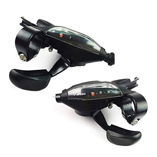 ST-EF500 3x7 Set, Brake/Shift Lever with Brake Cable, 7-Speed Gearshift Brake Combination with Gear Indicator, for 22.2mm Diameter Handlebar