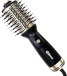 Travel Hair Dryer Brush Blow Dryer Brush, Dual Voltage Mini Hot Air Brush,2 Inch Lightweight Hair Dryer Brush for Hair Drying & Styling | Ionic Oval Barrel for Smooth, Frizz-Free Volume Blowout