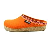 Semelle intérieure : textile HAFLINGER Grizzly Francisco 711053 Chaussons Mixte Adulte, Pointure:40 EU, La Couleur:Orange
