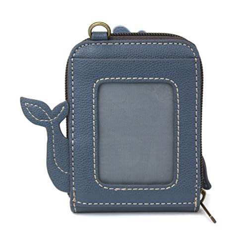 Image of CHALA RFID Cute-C Credit Card Holder Wallet Wristlet - Women Faux Leather Cute-C with Strap